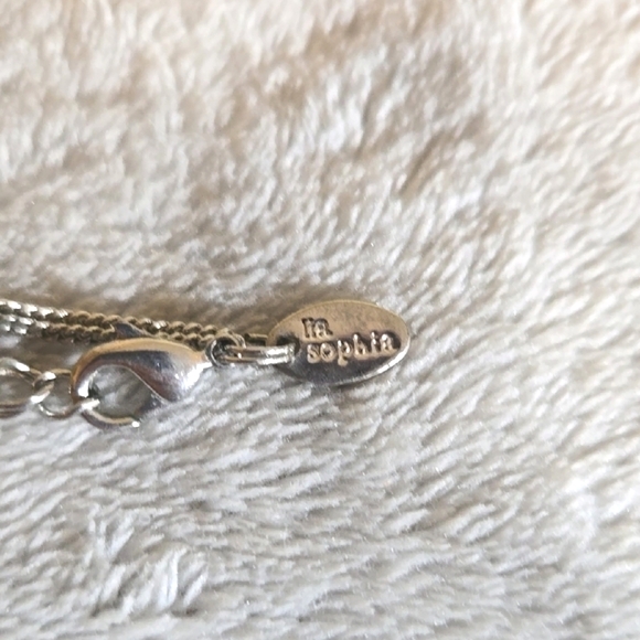 #167 Lia Sophia Silver and Purple Necklace - Picture 4 of 4